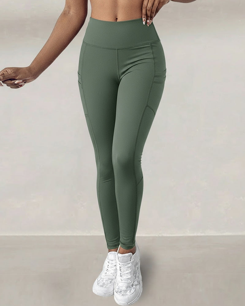 Waisted Workout Athletic Leggings
