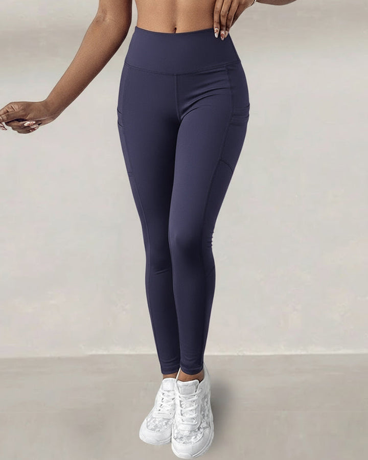 Waisted Workout Athletic Leggings