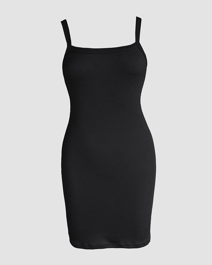 Bandeau Spaghetti Strap Sleevless Mini Dress Casual Slim Fit Bodycon Dress
