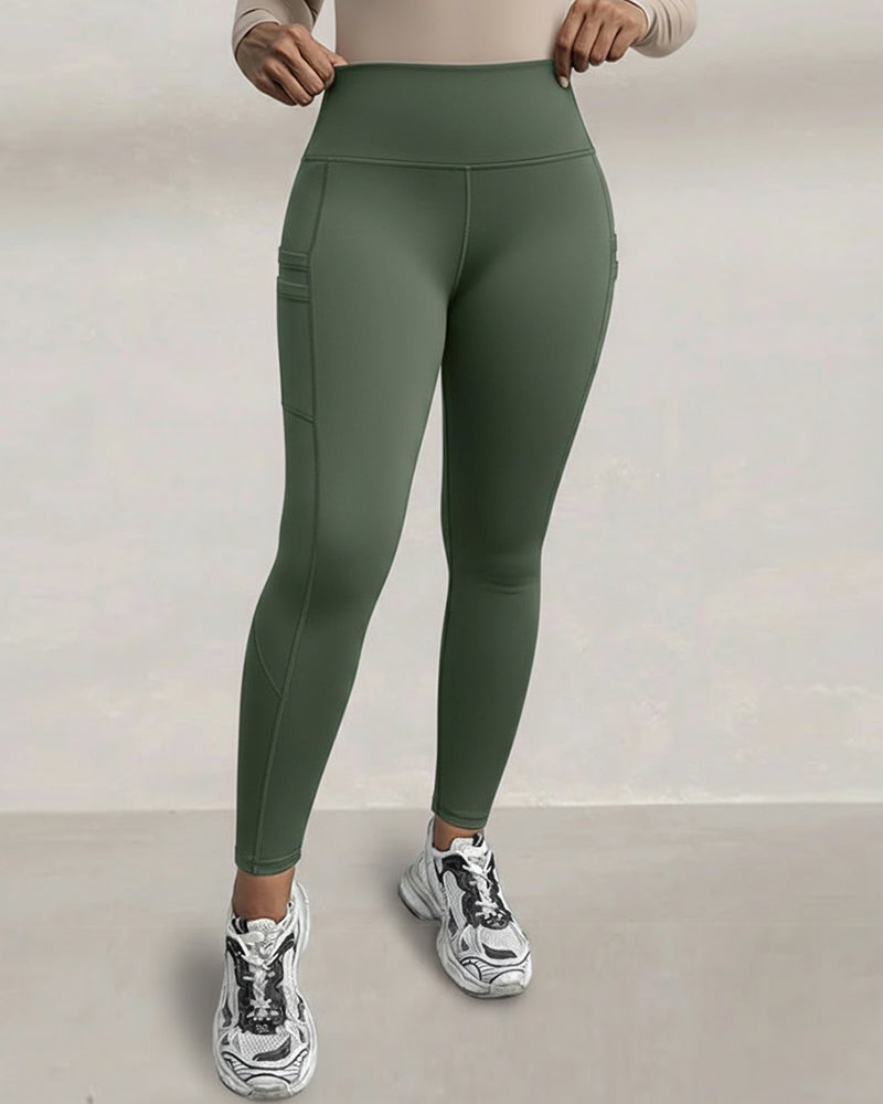 Waisted Workout Athletic Leggings