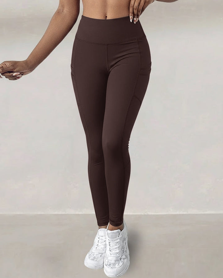 Waisted Workout Athletic Leggings