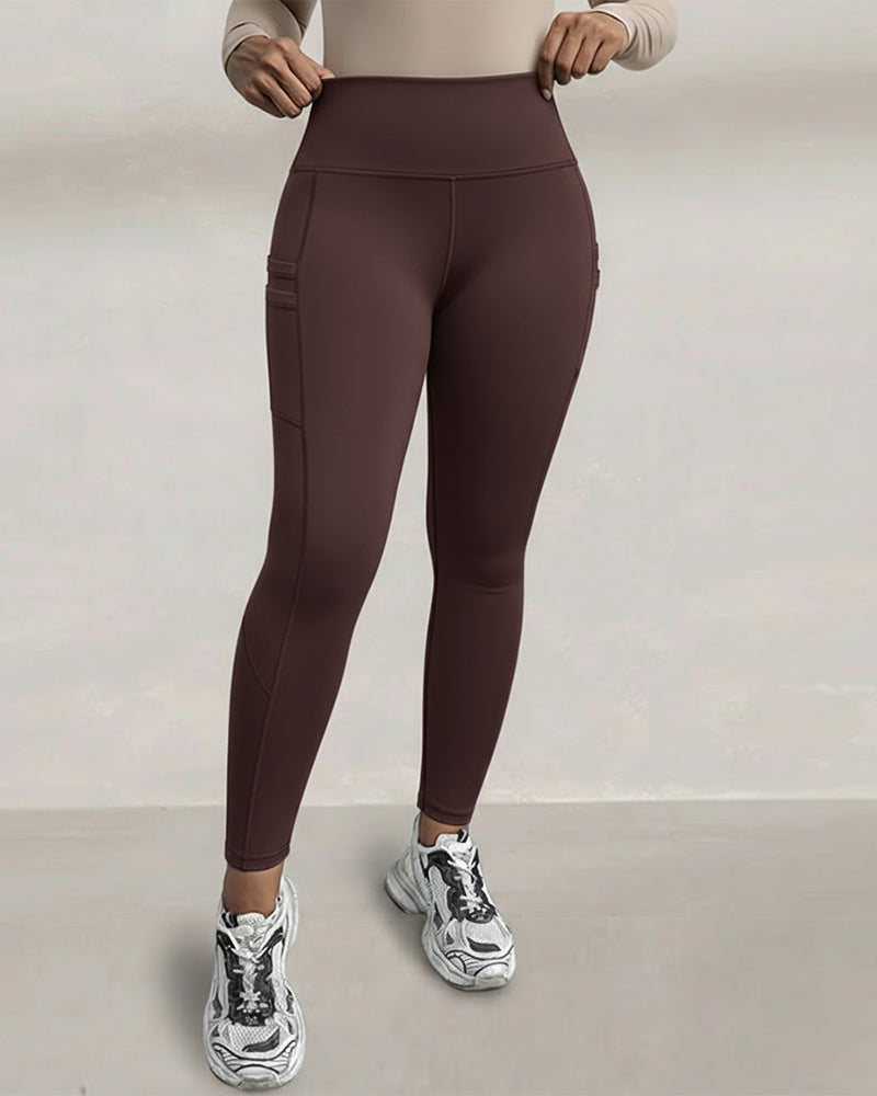 Waisted Workout Athletic Leggings