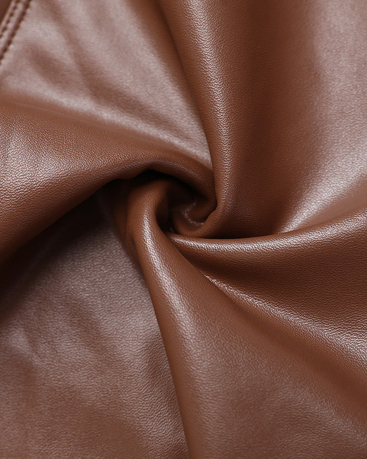 Vivian Curveease Pu Leather Leggings