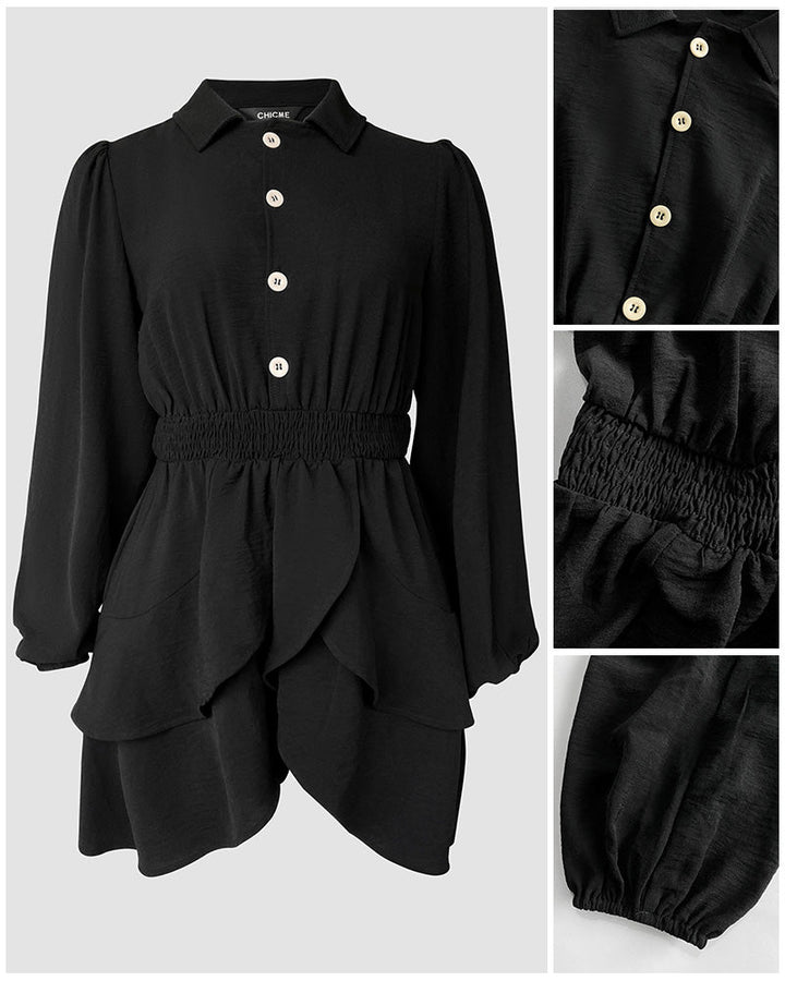 Stylish Women’s 2-Piece Ruffle Top and Shorts Set