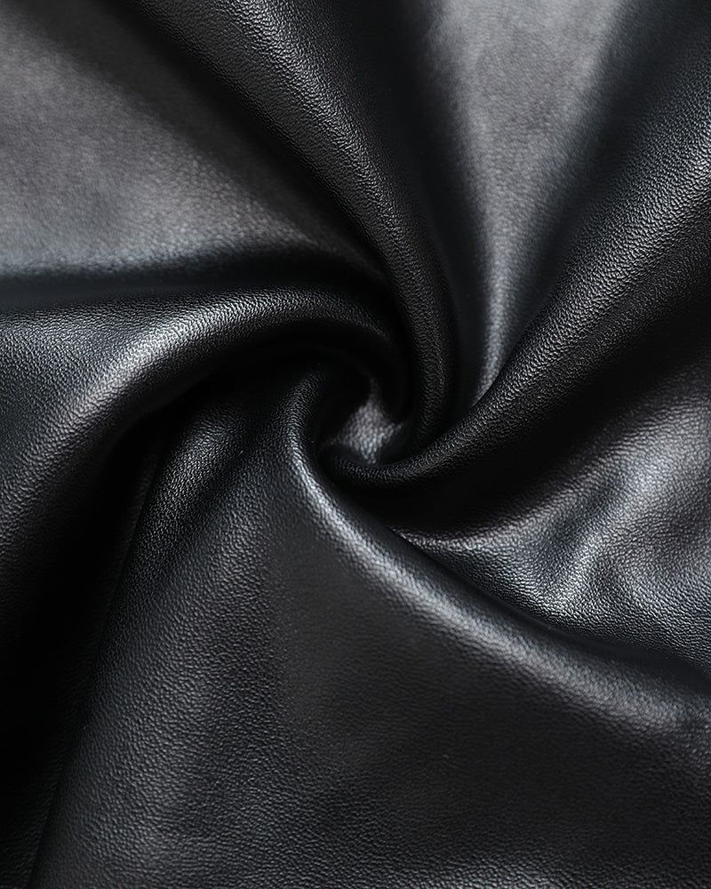 Vivian Curveease Pu Leather Leggings