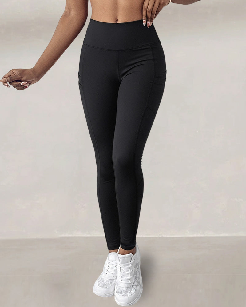 Waisted Workout Athletic Leggings