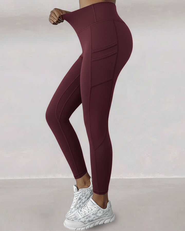 Waisted Workout Athletic Leggings