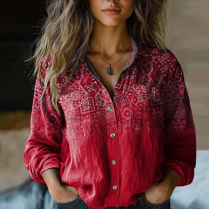 Veya – Trendy Classic Floral Printed Blouse
