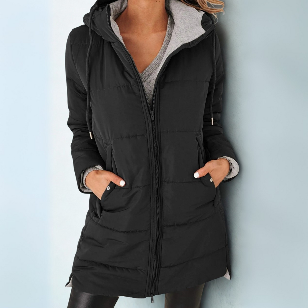 Hooded Puffer Down Jacket Cozy Warmth with Modern Elegance