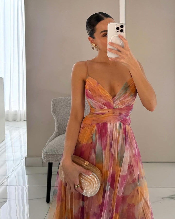 Giselle™ | Enchanting maxi dress with a floral print