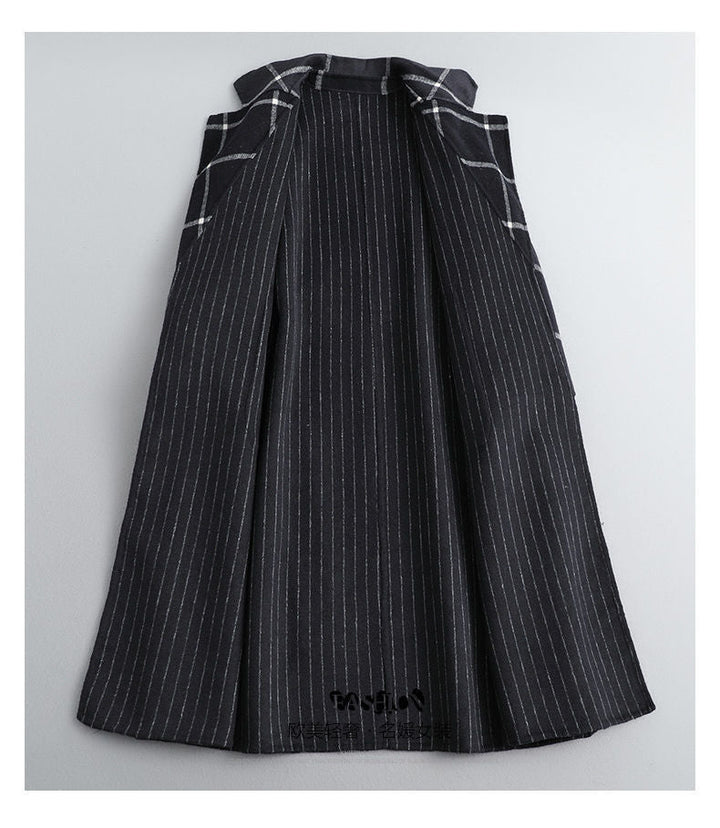 Lapel Black Tweed Coat | Vintage Elegance Meets Modern Strength
