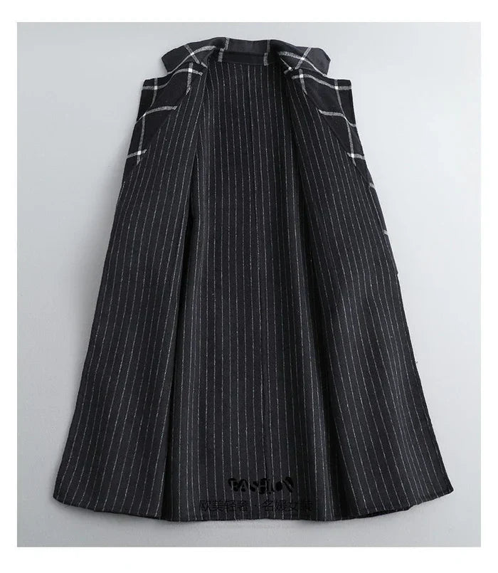 Retro Lapel Plaid Tweed Coat | Vintage Charm Meets Modern Power