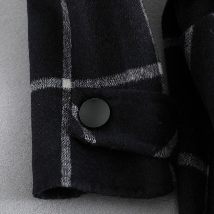 Lapel Black Tweed Coat | Vintage Elegance Meets Modern Strength