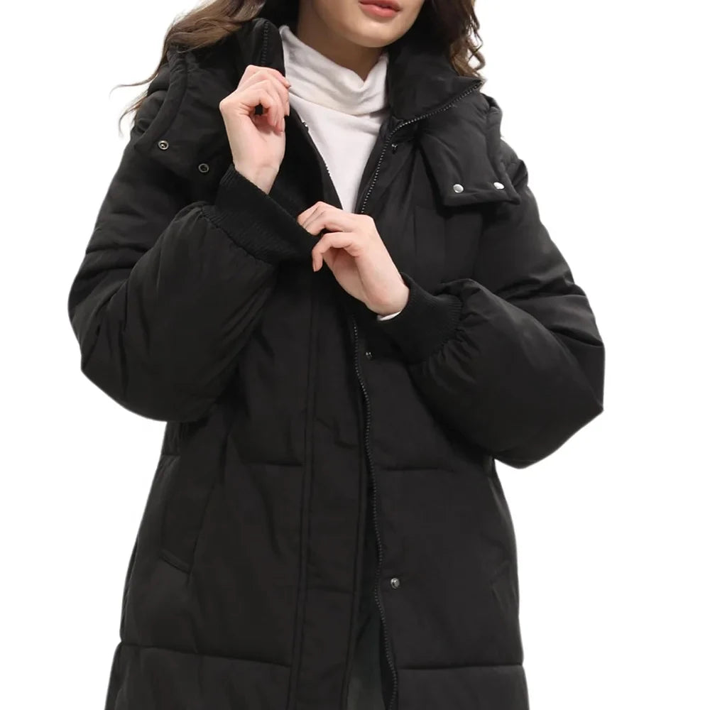 Maribel | Warm Hooded Long Coat